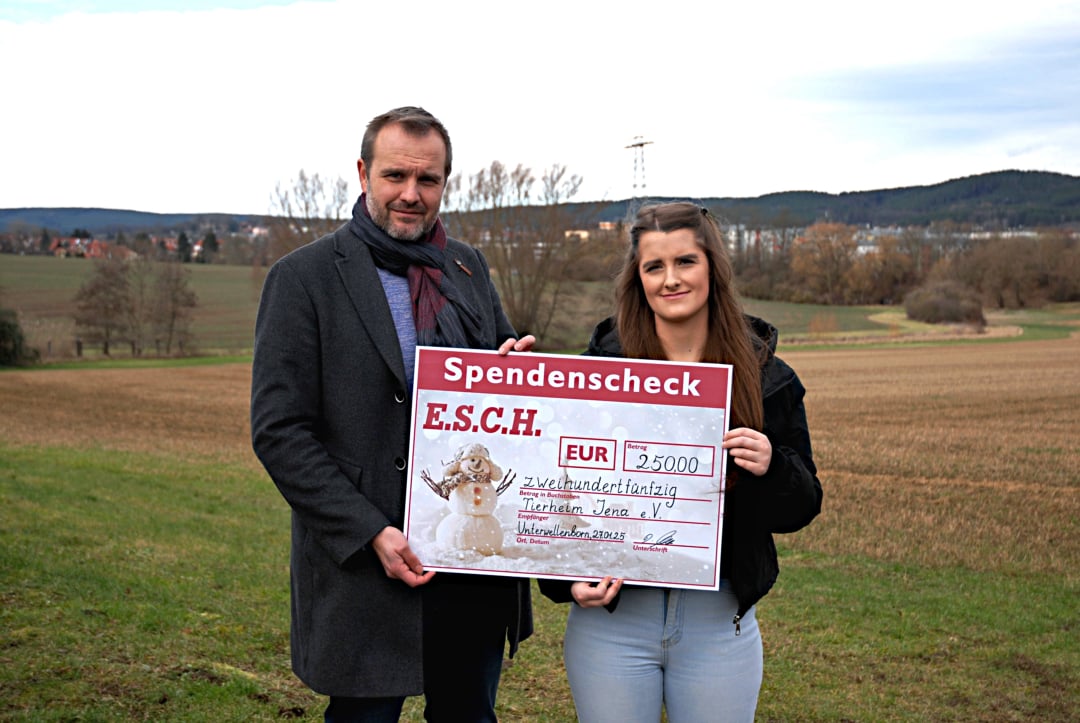 Spendenübergabe an den Tierheimverein Jena e.V.